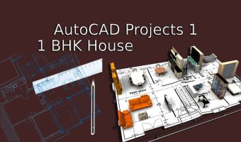 Autocad Project 1 - 1 BHK House